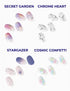 Collection of nail art designs labeled &